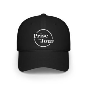 Prise du Jour Cap Black White Logo